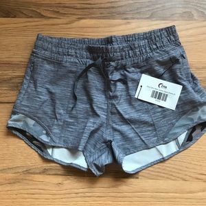 ZYIA Gray Camo Mesh Hidden Zipper Shorts